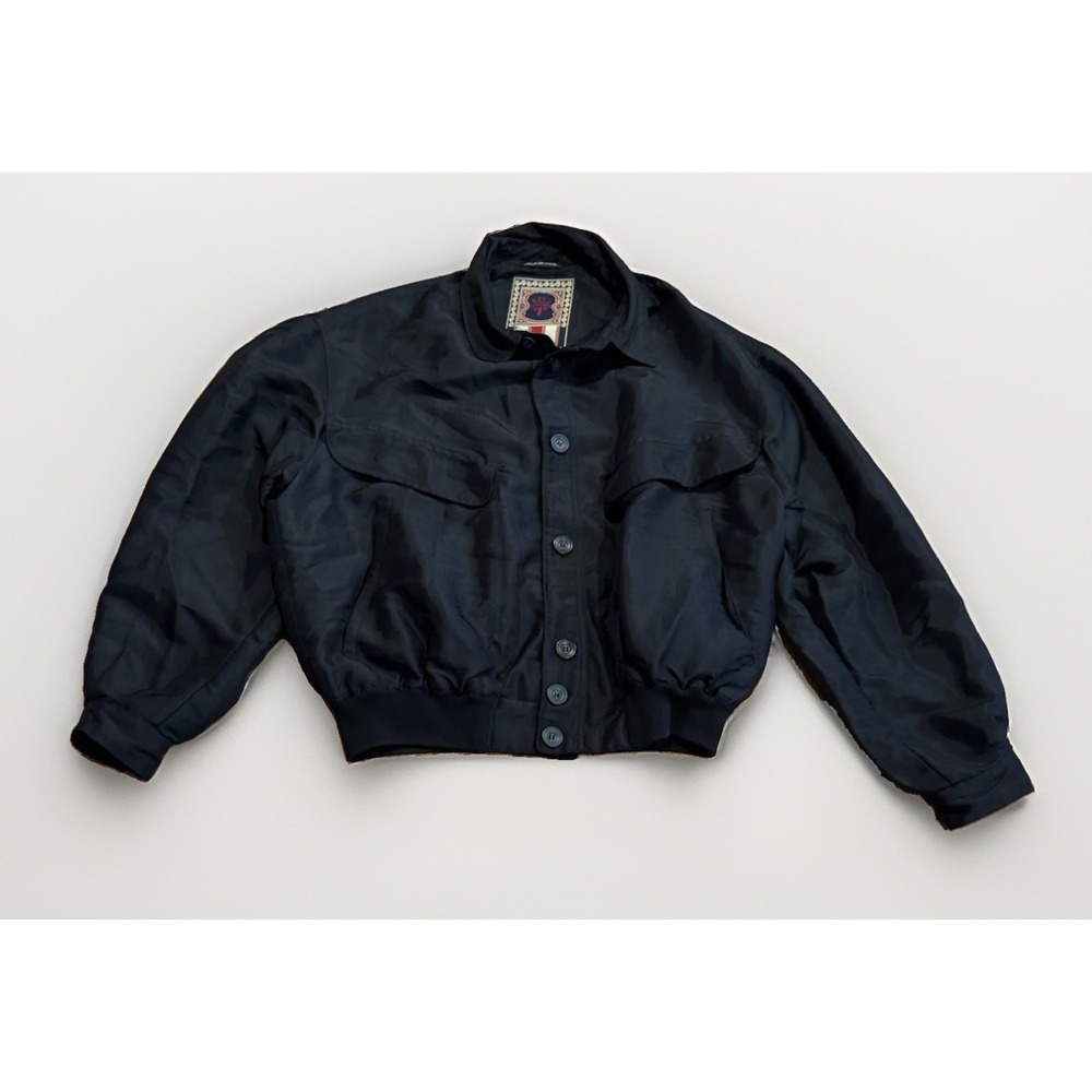 Pal Zileri Utility Military MA-2 Bomber Jacket Coat Size 50 Made In Italy